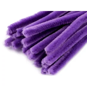 Piberenser/Chenille Lilla - 6mm / 20 stk