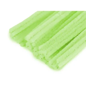 Piberenser/Chenille Pastel Gr�n - 6mm / 20 stk