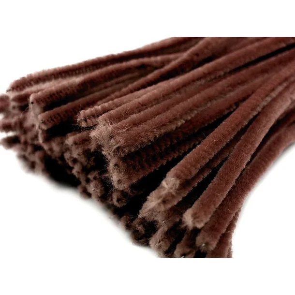  Piberenser/Chenille Brun - 6mm / 25 stk