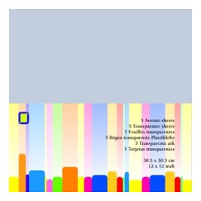 Acetate Transparent 30,5x30,5cm 5ark 250 mikron - 3.1020