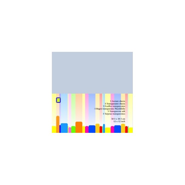 Acetate Transparent 30,5x30,5cm 5ark 250 mikron - 3.1020