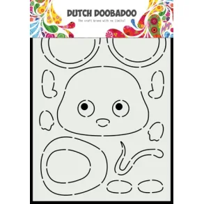 Stencil Plastik Tegneskabelon - Byg Selv Mus