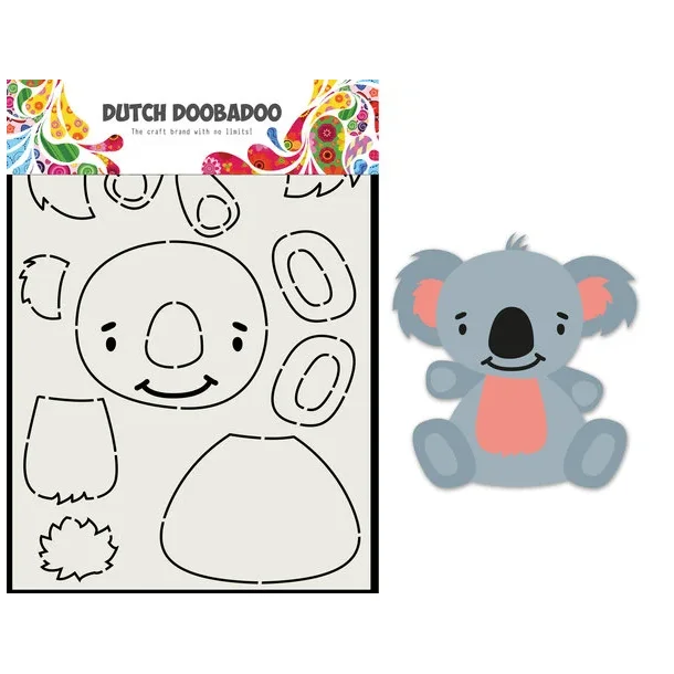Stencil Plastik Tegneskabelon - Byg Selv Koala Bjrn
