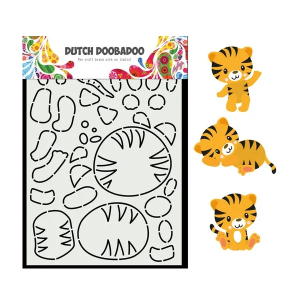 Stencil Plastik Tegneskabelon - Byg Selv Tiger