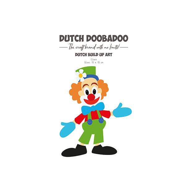 Stencil Plastik Tegneskabelon - Byg Selv Klovn