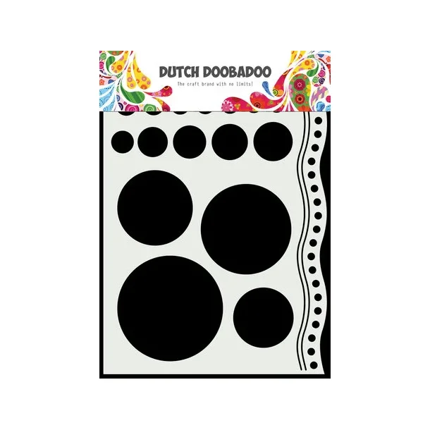 Stencil Plastik Tegneskabelon - Cirkler &amp; Kant