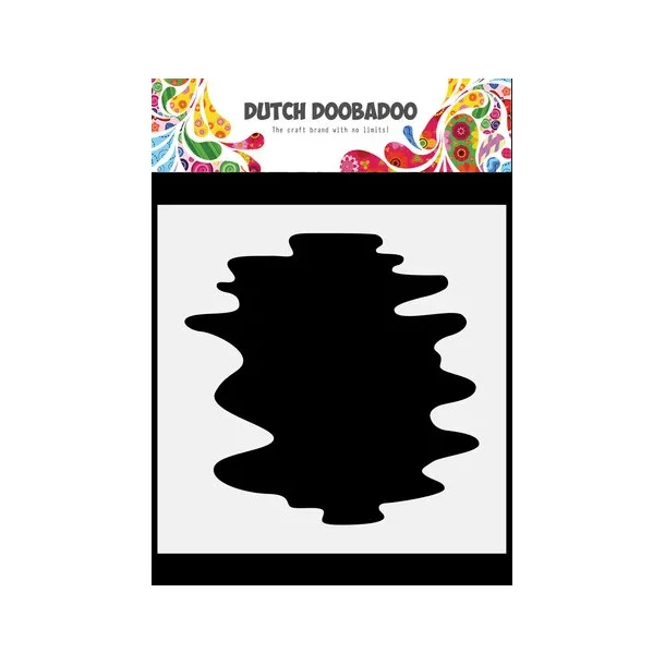 Stencil Plastik Tegneskabelon - Splash