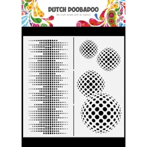 Stencil Plastik Tegneskabelon - Cirkler