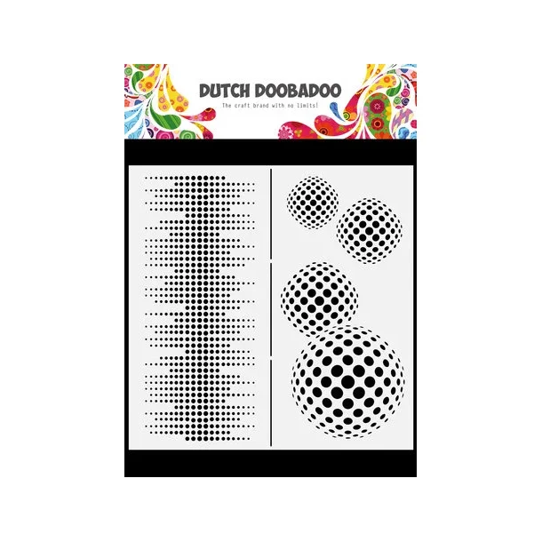 Stencil Plastik Tegneskabelon - Cirkler