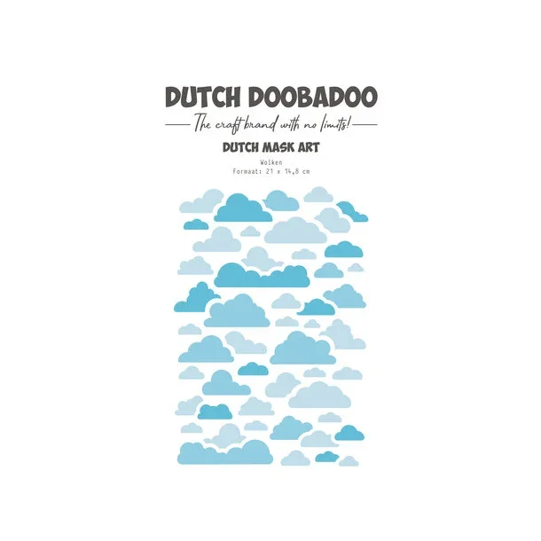 Stencil Plastik Tegneskabelon - Skyer