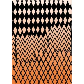 Stencil Tegne / Male Skabelon - Grunge Patterns Harlekin - 15 x 21 cm     