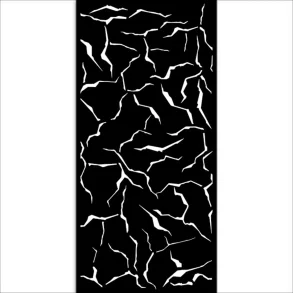 Stencil Tegne / Male Skabelon - Crackle / Revner - 12 x 25 cm      