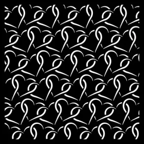 Stencil Tegne / Male Skabelon - Hjerte - 15x15 cm