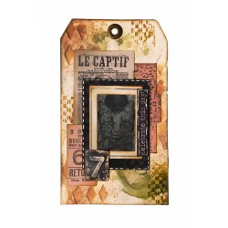 Stencil Tegne / Male Skabelon - Grunge Patterns Harlekin - 15 x 21 cm     