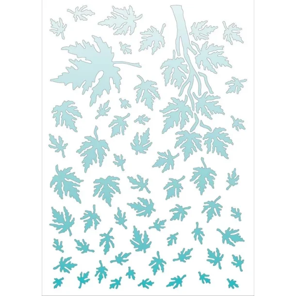 Stencil Tegne / Male Skabelon - Blade - 15 x 21 cm     