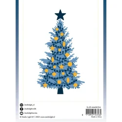 Stencil Tegne / Male Skabelon - Juletr  - 15 x 21 cm     