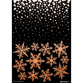 Stencil Tegne / Male Skabelon - Snefnug  - 15 x 21 cm     