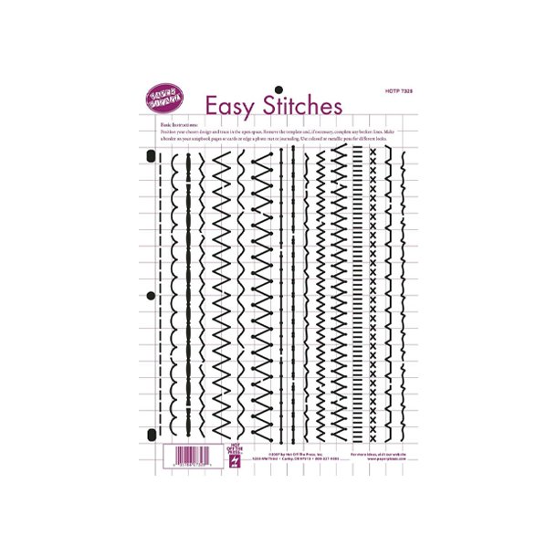 Stencil Tegne / Male Skabelon Easy Stitches - A4