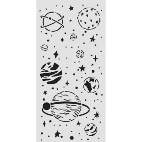 Tegne / Male Skabelon Planetary / Planet - 12 x 25 cm