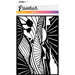 Kopi af Stencil Tegne / Male Skabelon Sunset landscape / Solskins Landskab - A5