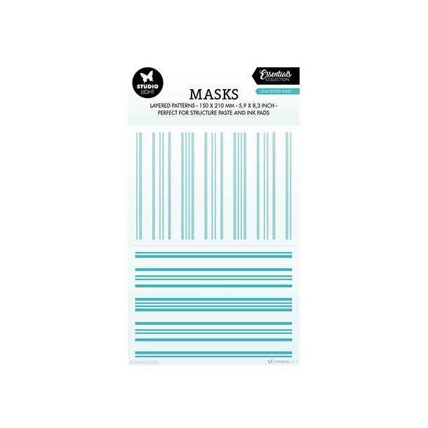 Stencil Tegne / Male Skabelon Linjer / Kanter- A5