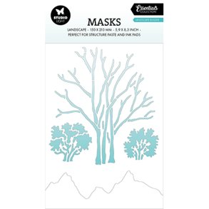 Stencil Tegne / Male Skabelon Tr�er - A5