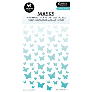 Stencil Tegne / Male Skabelon Sommerfugle - A6