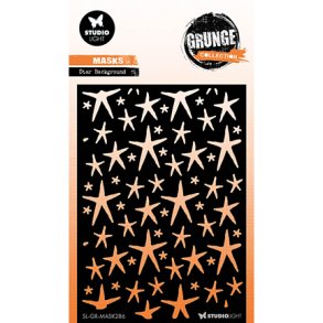 Stencil Tegne / Male Skabelon Grunge Star- A6