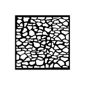 Stencil Tegne / Male Skabelon Sten M�nster - 12 x 12 cm