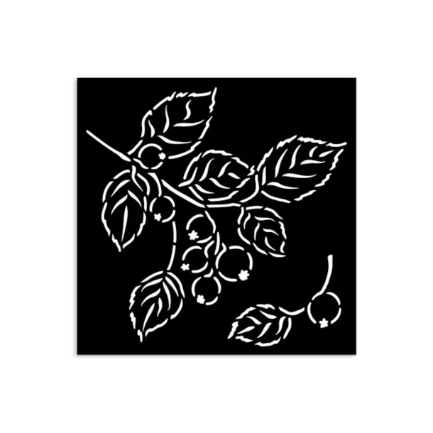 Stencil Tegne / Male Skabelon B�r - 12 x 12 cm