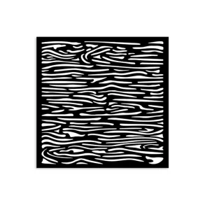 Stencil Tegne / Male Skabelon Tr� M�nster - 12 x 12 cm