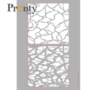 Stencil Tegne / Male Skabelon - Layered Water / Lagdelt Vand - 2 stk  