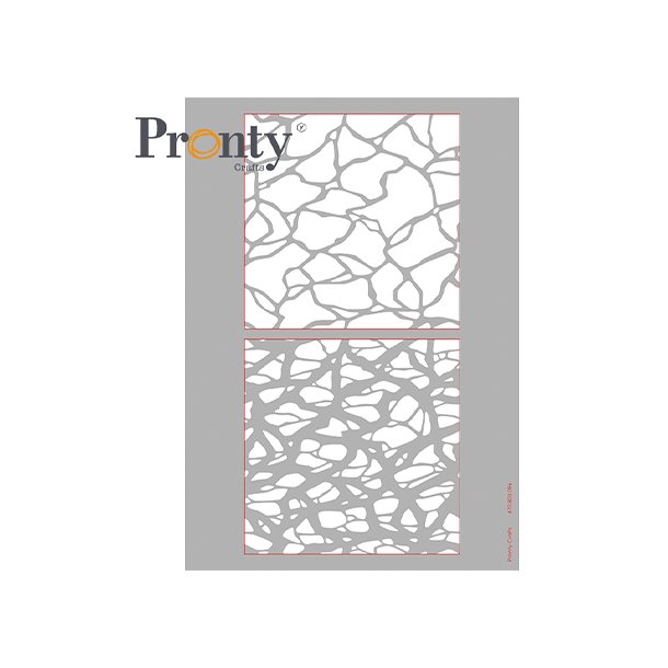 Stencil Tegne / Male Skabelon - Layered Water / Lagdelt Vand - 2 stk  