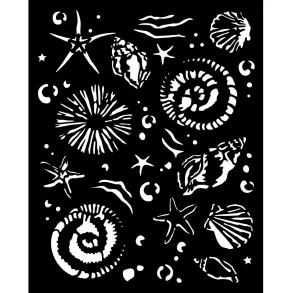 Stencil Tegne / Male Skabelon S�stjerner - 20 x 25 cm