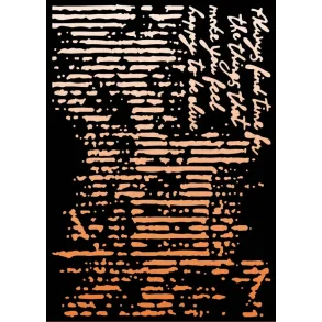 Stencil Tegne / Male Skabelon - Grunge 15 x 21 cm  