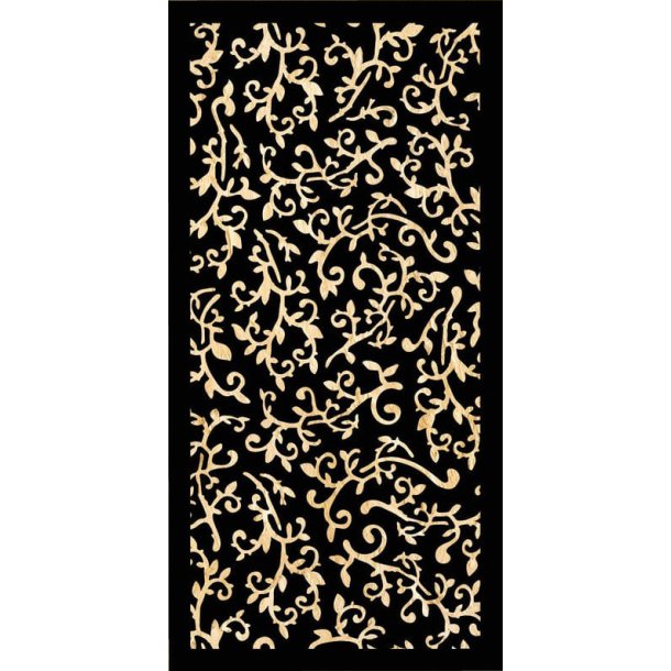 Stencil Tegne / Male Skabelon - Swirl - 10.5 x 21 cm     