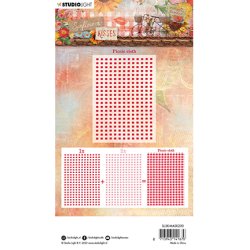 Stencil Tegne / Male Skabelon Picnic T�ppe - A6