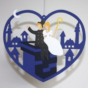 Papirklip H.C Andersen Hyrdinden og Skorstensfejeren