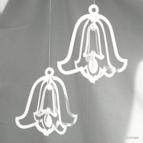 Papirklip Klokker Hvid