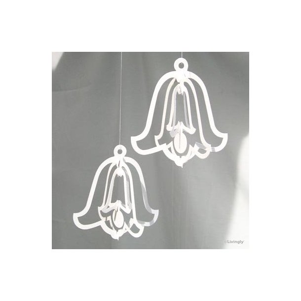 Papirklip Klokker Hvid