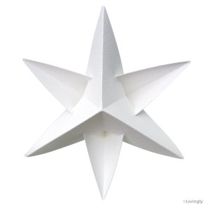 Livingly BOXofSTARS Hvid 4 stk 14 cm