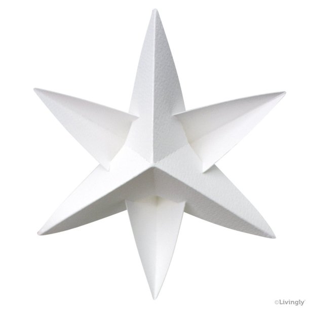 Livingly BOXofSTARS Hvid 4 stk 14 cm