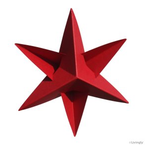 Livingly  BOXofSTARS Rd 4 stk 14 cm