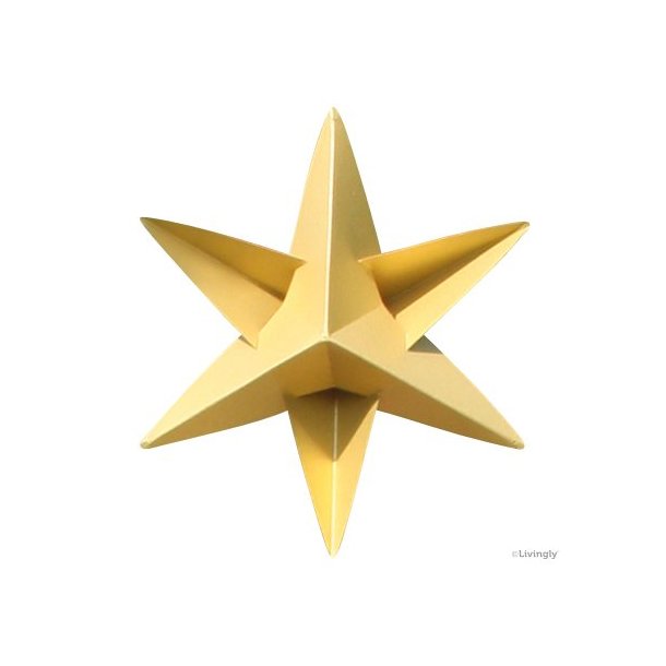 Livingly BOXofSTARS Guld 4 stk 14 cm
