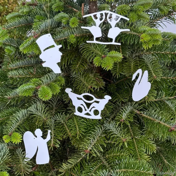 Papirklip H.C Andersen Hvid Juleornamenter