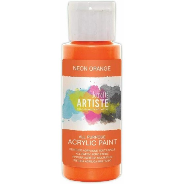 Docrafts Akryl Maling 59ml - Neon Orange