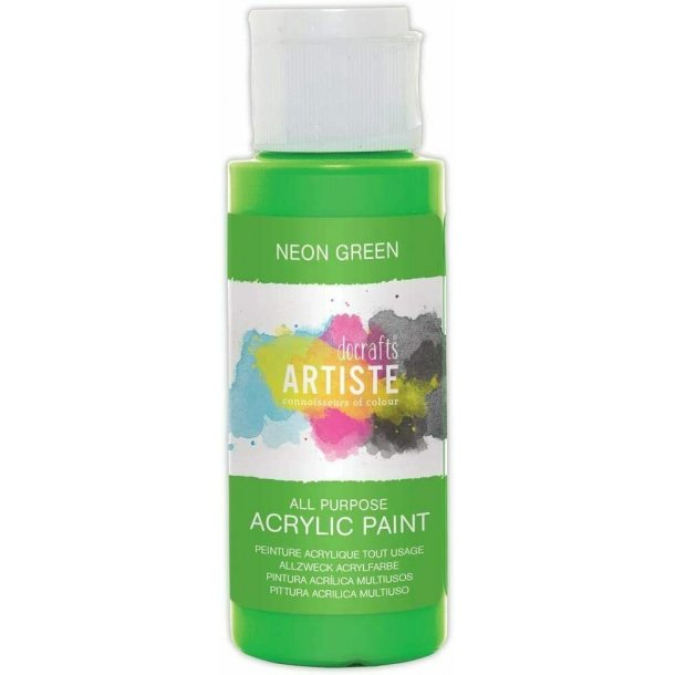Docrafts Akryl Maling 59ml - Neon Green 
