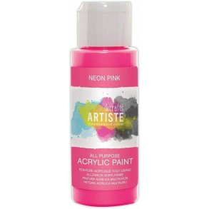 Docrafts Akryl Maling 59ml - Neon Pink