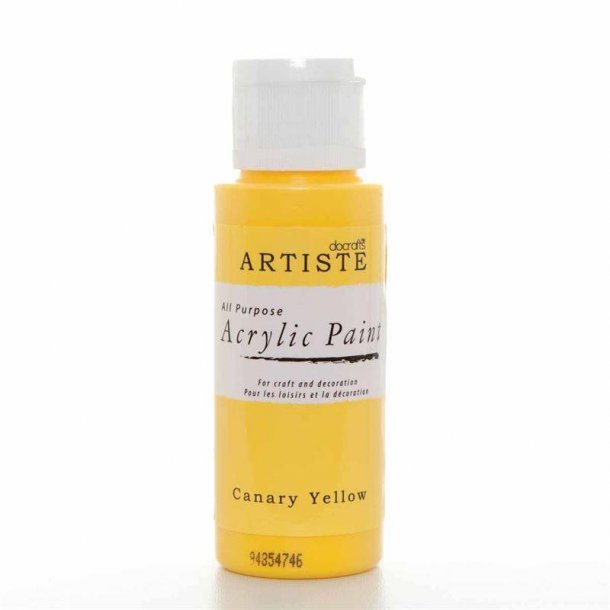 Docrafts Akryl Maling 59ml - Canary Yellow 