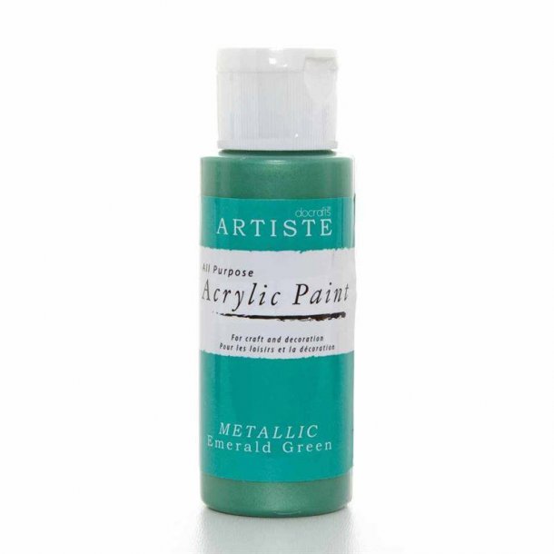 Docrafts Akryl Maling 59ml - Metallic Emerald Green 